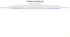 Desktop Screenshot of ceolist.archstl.org
